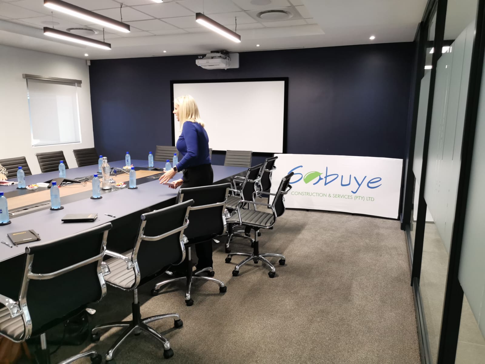 Professional boardroom meeting